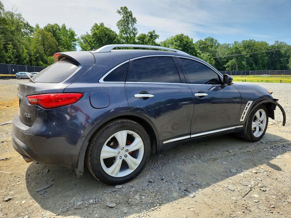 2009 Infiniti Fx VIN JNRAS18WX9M152998 COPART salvage auction — FRONT END, Md - Cert Of Salvage > 75% Damage, sold $450 on 2026-07-10 (photo 3)