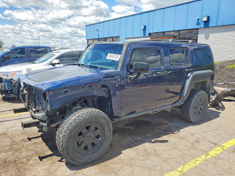 2007 Hummer H3 VIN 5GTDN13E478198005 COPART salvage auction — FRONT END, Mi - Certificate Of Title, sold $1,400 on 2026-07-17 (photo 1)