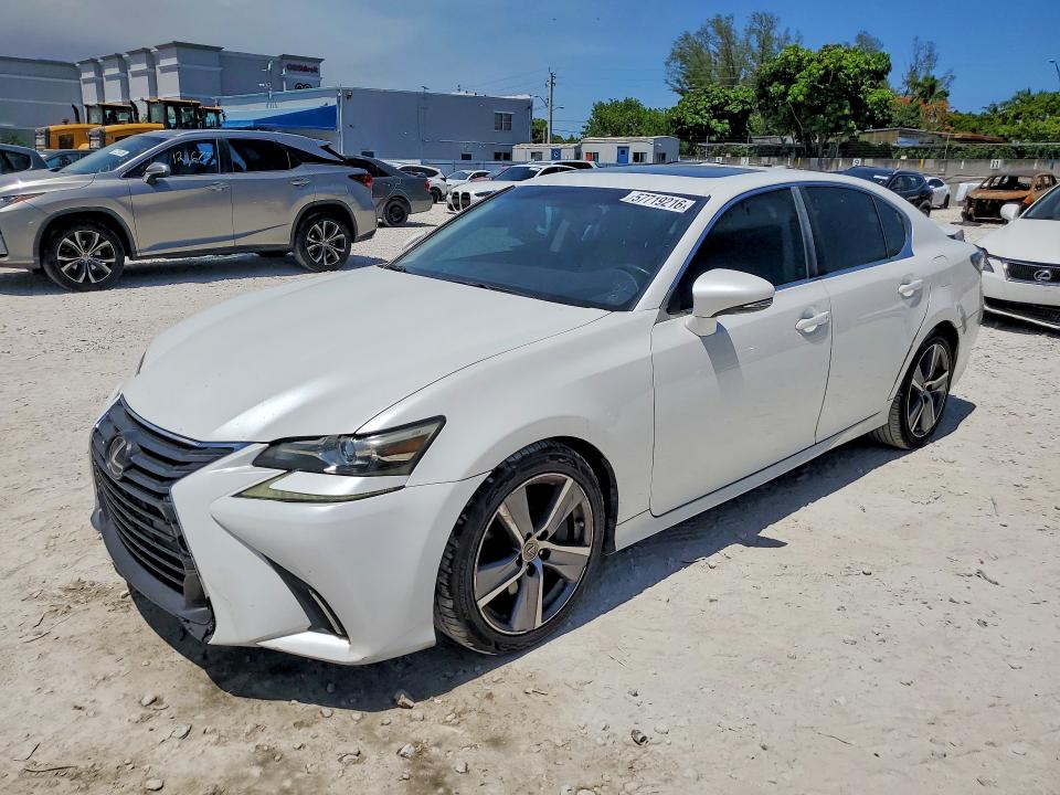 2016 Lexus Gs VIN JTHBA1BL9GA000777 COPART salvage auction — REAR END, Fl - Cert Of Title Slvg Rebuildable, sold $5,300 on 2026-07-28 (photo 1)