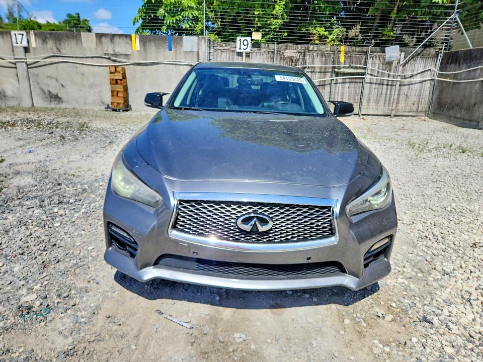 2014 Infiniti VIN JN1AV7AP3EM690484 COPART salvage auction — WATER/FLOOD, Fl - Cert Of Title-Slvg Rebld Flood, sold $700 on 2026-07-10 (photo 5)