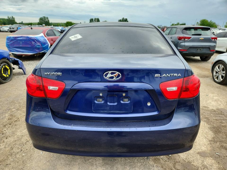 2007 Hyundai Elantra VIN KMHDU45D57U023068 COPART salvage auction — REAR END, ON - PERMIT NO BRAND - UNFIT, sold $475 on 2026-07-07 (photo 6)