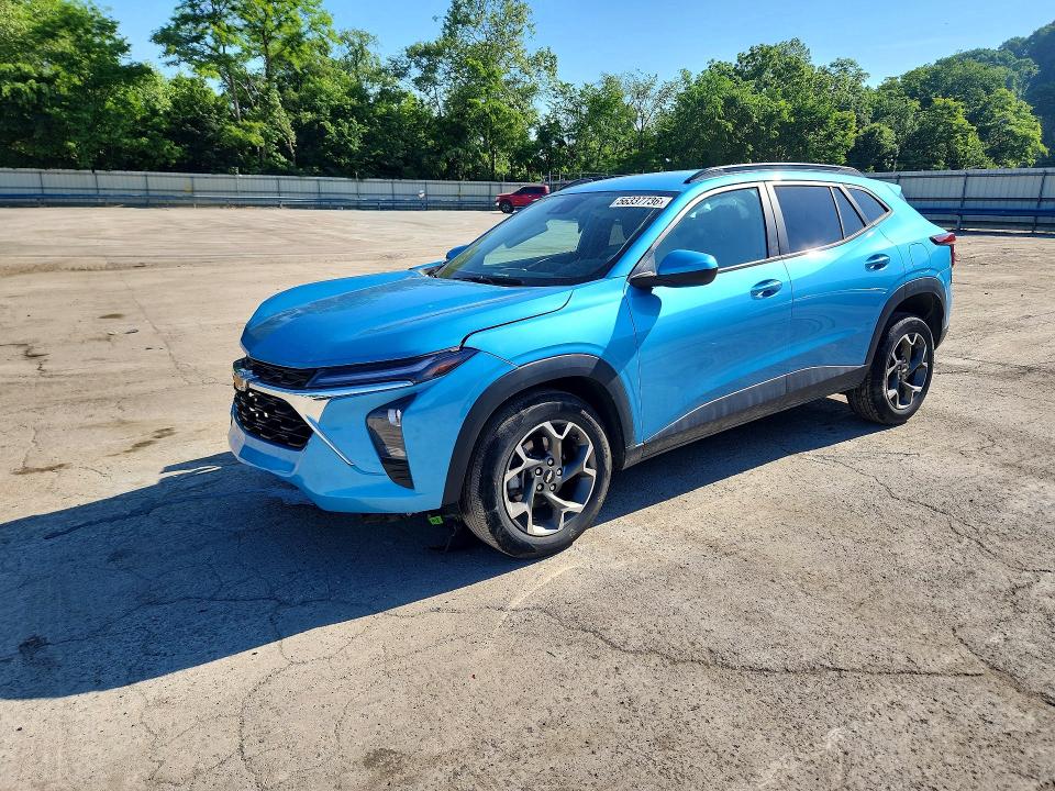 2025 Chevrolet Trax VIN KL77LHEP0SC024615 COPART salvage auction — FRONT END, Pa - Certificate Of Salvage, sold $4,400 on 2026-07-23 (photo 1)