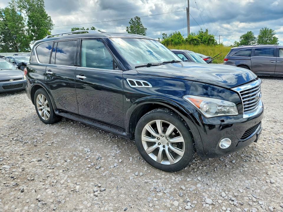 2014 Infiniti Qx80 VIN JN8AZ2NC6E9352256 COPART salvage auction — SIDE, Mi - Dealer Only Clean Title, sold $2,450 on 2026-07-09 (photo 4)
