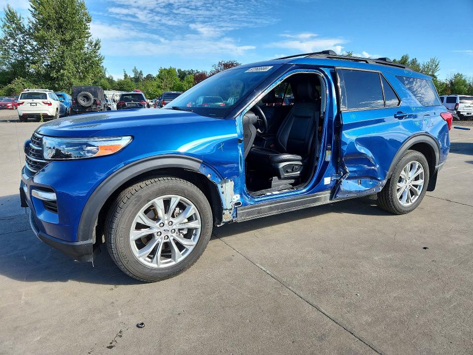 2021 Ford Explorer VIN 1FMSK8DH3MGA31107 — COPART salvage auction photo