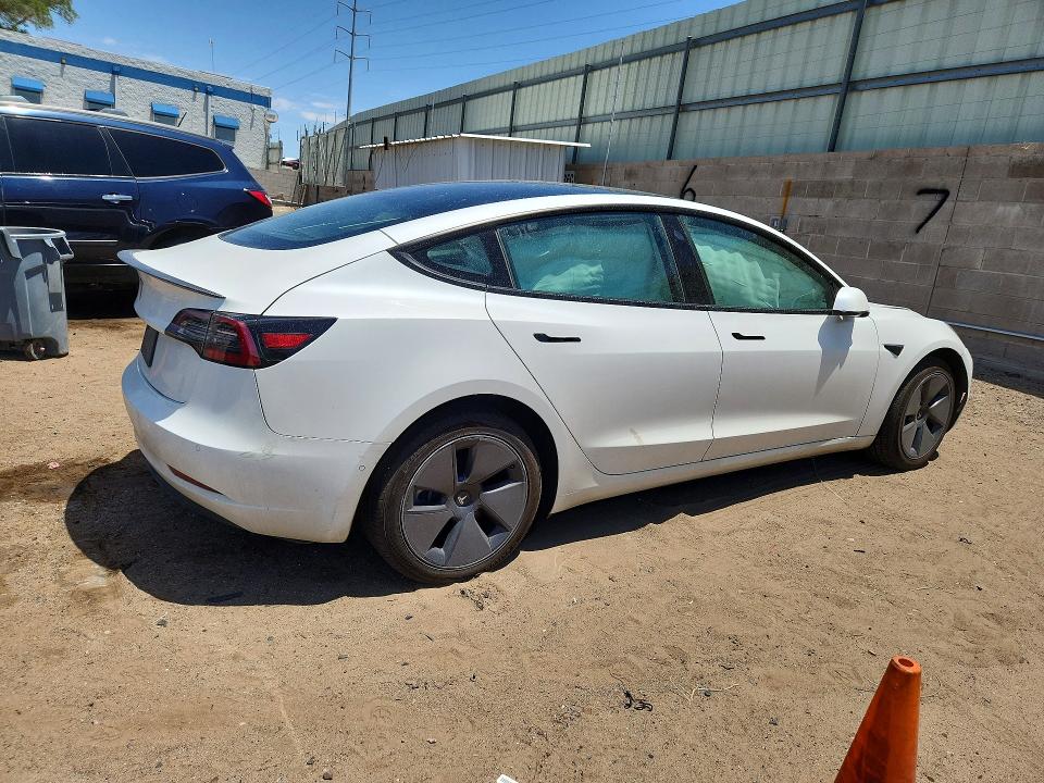 2021 Tesla Model 3 VIN 5YJ3E1EA7MF989590 COPART salvage auction — FRONT END, Nm - Cert Of Title-Salvage, sold $3,100 on 2026-08-28 (photo 3)