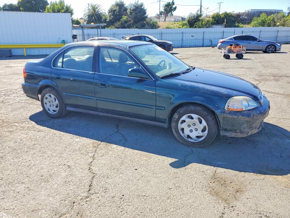 1997 Honda Civic VIN JHMEJ8648VS004660 COPART salvage auction — WATER/FLOOD, Ca - Salvage Certificate, sold $375 on 2026-07-10 (photo 4)