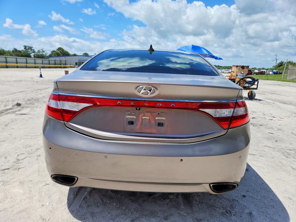 2013 Hyundai Azera VIN KMHFH4JG9DA232999 COPART salvage auction — FRONT END, Fl - Certificate Of Title, sold $650 on 2026-07-09 (photo 6)