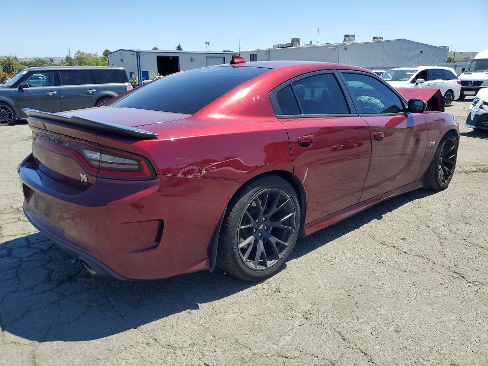 2019 Dodge Charger VIN 2C3CDXGJ0KH668103 COPART salvage auction — FRONT END, Ca - Salvage Certificate, sold $12,500 on 2026-07-31 (photo 3)
