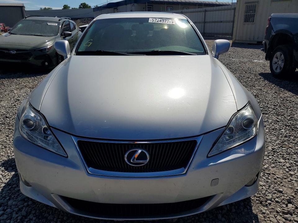 2007 Lexus Is 250 VIN JTHBK262075043109 COPART salvage auction — REAR END, AL - CERT OF TITLE-SALVAGE TITLE (P), sold $175 on 2026-07-21 (photo 5)