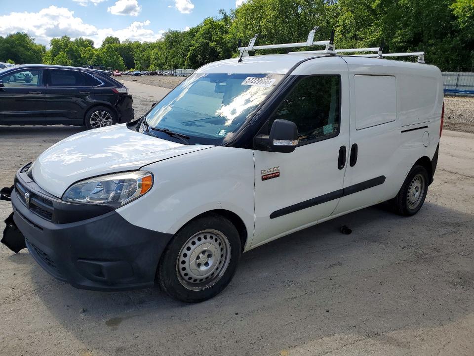 2016 Ram Promaster city VIN ZFBERFATXG6B34017 COPART salvage auction — FRONT END, PA - CERTIFICATE OF SALVAGE, sold $2,100 on 2026-08-05 (photo 1)