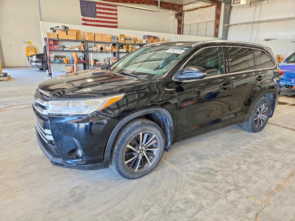 2017 Toyota Highlander VIN 5TDJZRFH3HS435759 COPART salvage auction — HAIL, Ia - Salvage W/Salvage History, sold $8,600 on 2026-07-07 (photo 1)