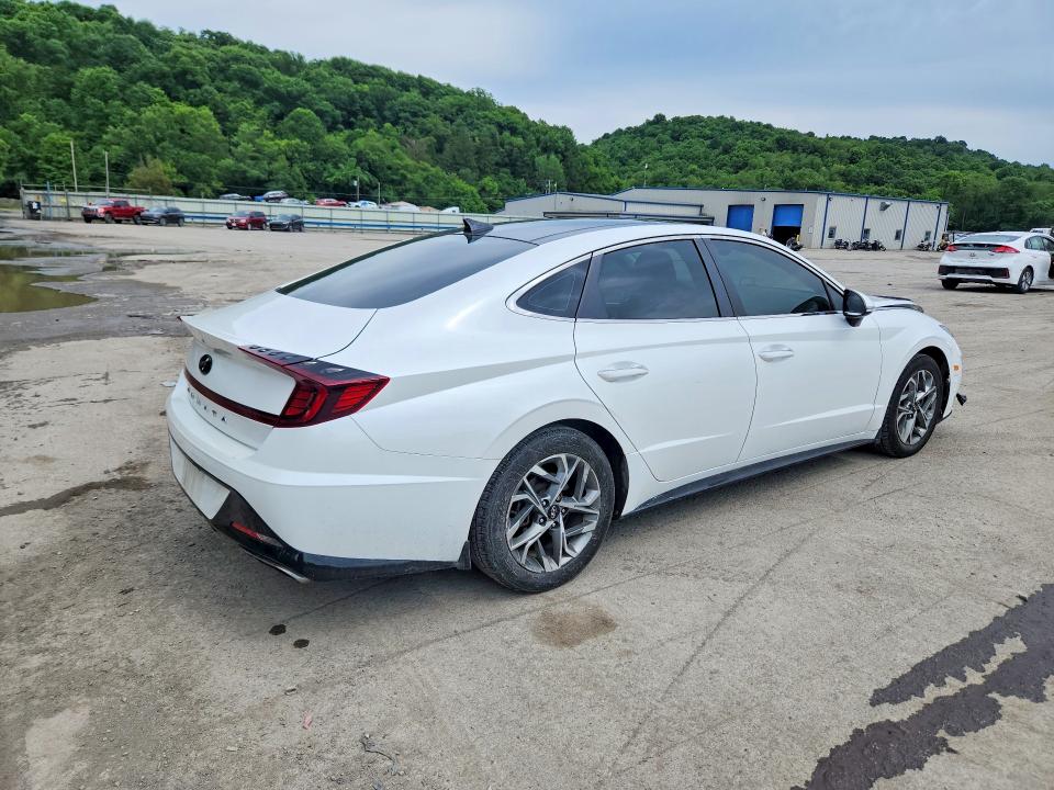 2022 Hyundai Sonata VIN KMHL14JA4NA226371 COPART salvage auction — FRONT END, Pa - Certificate Of Salvage, sold $7,600 on 2026-07-16 (photo 3)