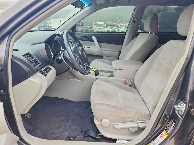2013 Toyota Highlander VIN 5TDBK3EH2DS225798 COPART salvage auction — FRONT END, Ca - Salvage Certificate, sold $4,200 on 2026-07-28 (photo 7)