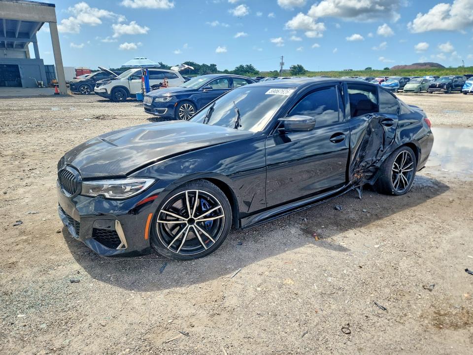 2020 BMW M3 VIN WBA5U7C01LFH45131 COPART salvage auction — FRONT END, Fl - Certificate Of Destruction, sold $10,200 on 2026-08-13 (photo 1)