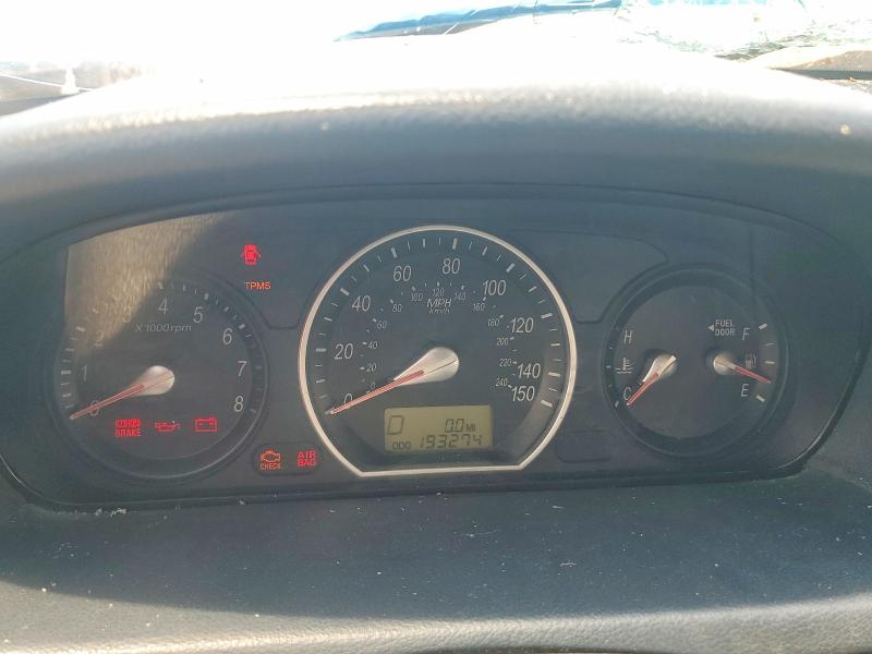 2008 Hyundai Sonata VIN 5NPET46C18H378946 COPART salvage auction — FRONT END, Ms - Cert Of Title-Salvaged, sold $275 on 2026-07-17 (photo 9)