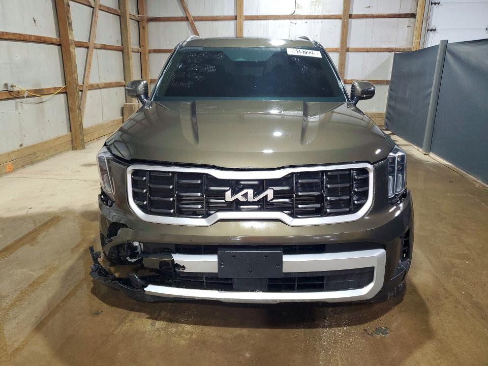 2025 Kia Telluride VIN 5XYP6DGC3SG603672 COPART salvage auction — FRONT END, Va - Cert Of Title - Salvage, sold $12,100 on 2026-07-27 (photo 5)