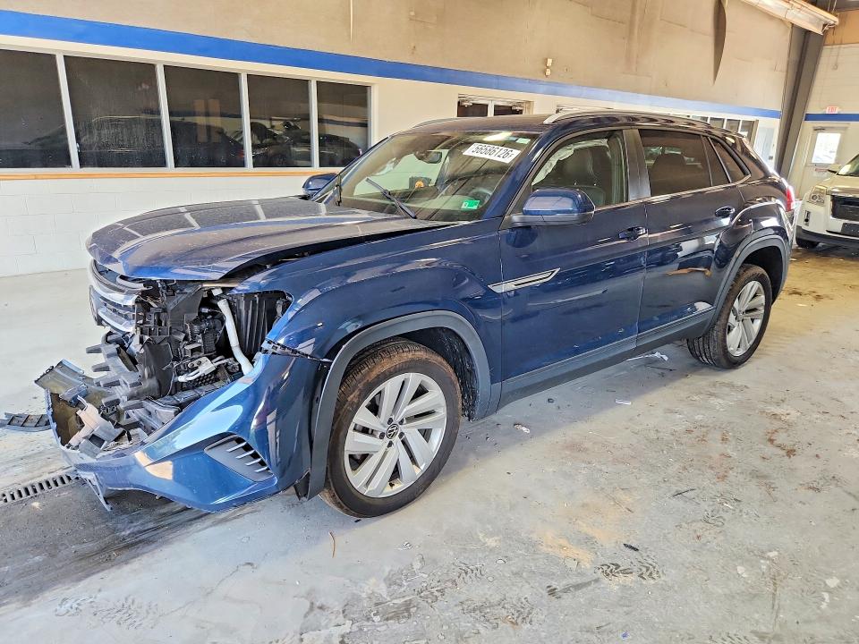 2021 Volkswagen Atlas VIN 1V2KC2CAXMC206316 COPART salvage auction — FRONT END, Va - Cert Of Title - Salvage, sold $3,750 on 2026-07-10 (photo 1)