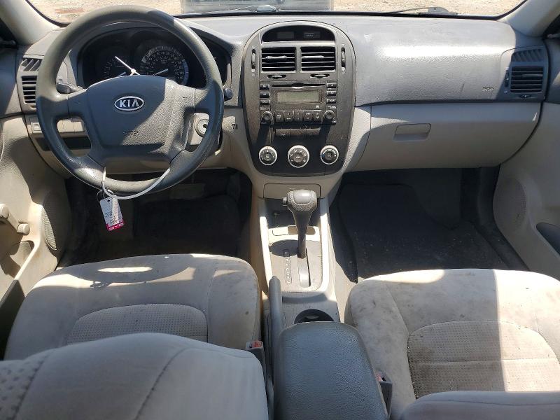 2009 Kia Spectra VIN KNAFE221395630931 COPART salvage auction — REAR END, MO - SALVAGE CERTIFICATE OF TITLE, sold $425 on 2026-07-02 (photo 8)