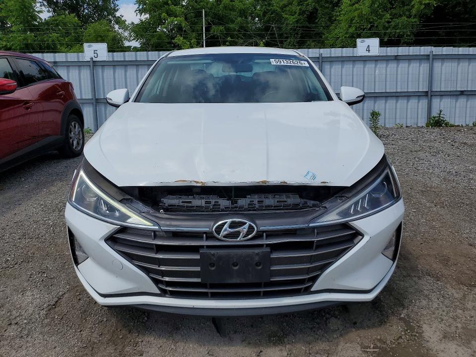 2019 Hyundai Elantra VIN KMHD84LF2KU736060 COPART salvage auction — FRONT END, ON - PERMIT SALVAGE, sold $2,450 on 2026-07-16 (photo 5)