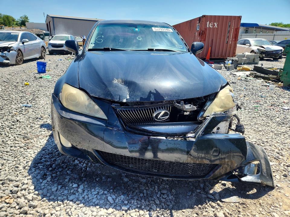 2006 Lexus Is VIN JTHBE262465007770 COPART salvage auction — FRONT END, Tx - Salvage Vehicle Title, sold $225 on 2026-07-28 (photo 5)