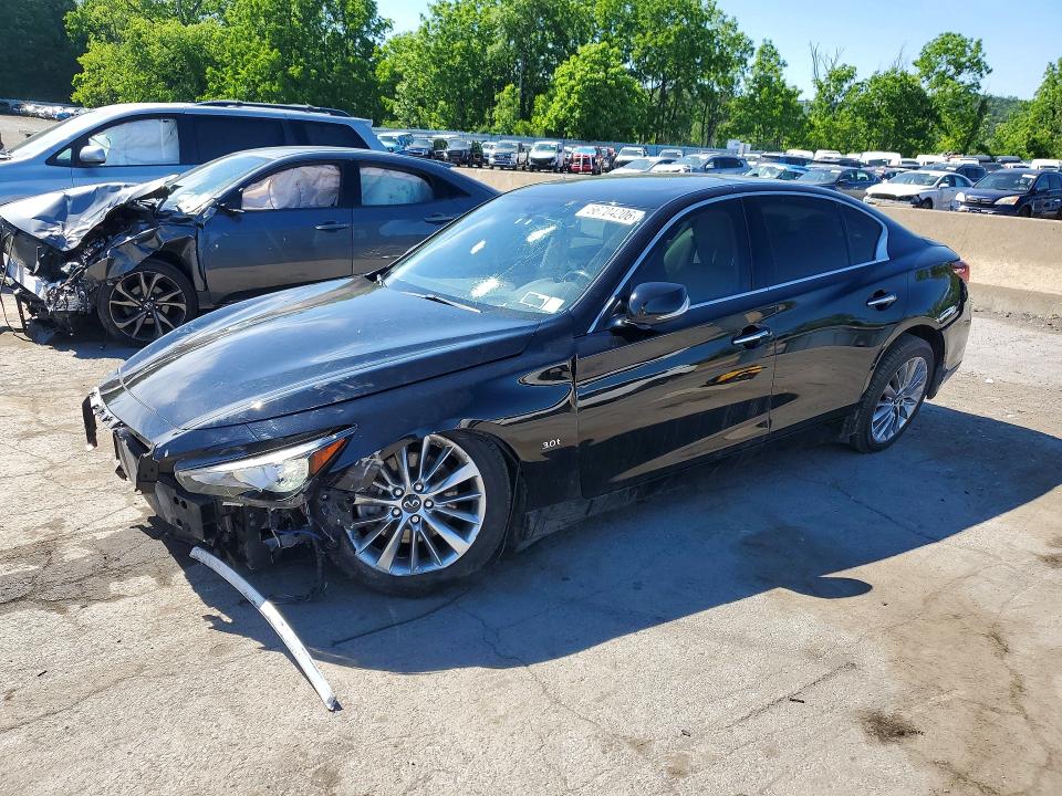 2019 Infiniti VIN JN1EV7ARXKM591269 COPART salvage auction — FRONT END, Ny - Mv-907A Salvage Certificate, sold $875 on 2026-07-14 (photo 1)