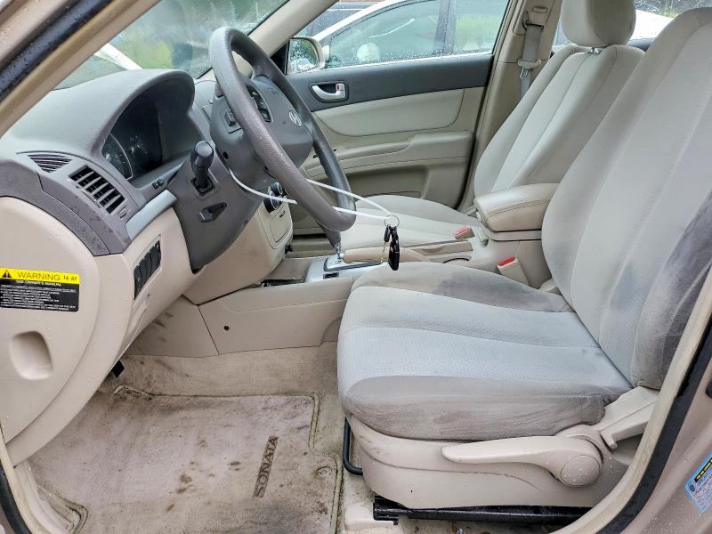 2008 Hyundai Sonata VIN 5NPET46C08H372801 COPART salvage auction — SIDE, Md - Cert Of Salvage > 75% Damage, sold $425 on 2026-07-28 (photo 7)