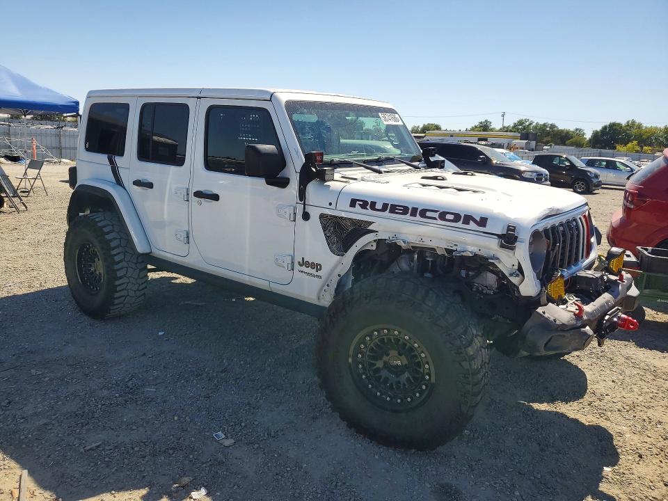 2018 Jeep Wrangler / VIN 1C4HJXFG3JW258394 COPART salvage auction — FRONT END, Ca - Salvage Certificate, sold $18,100 on 2026-07-02 (photo 4)
