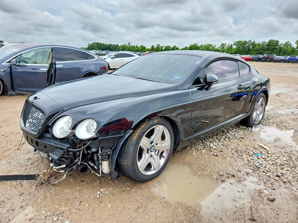 2008 Bentley Continental VIN SCBCP73W28C053149 COPART salvage auction — WATER/FLOOD, TX - SALVAGE TITLE-FLOOD DAMAGE (P), sold $7,700 on 2026-07-06 (photo 1)