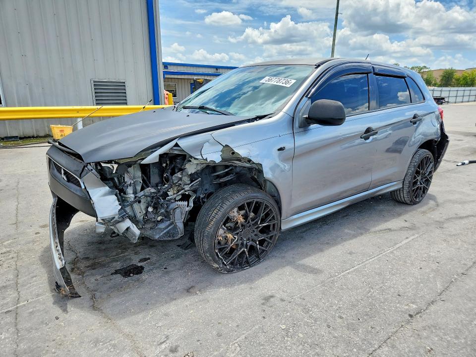 2012 Mitsubishi Outlander VIN JA4AP4AU4CZ008251 COPART salvage auction — FRONT END, Fl - Cert Of Title Slvg Rebuildable, sold $450 on 2026-07-16 (photo 1)
