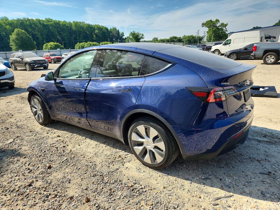 2021 Tesla Model y VIN 5YJYGDEE2MF130945 COPART salvage auction — FRONT END, Va - Cert Of Title - Salvage, sold $8,100 on 2026-07-14 (photo 2)