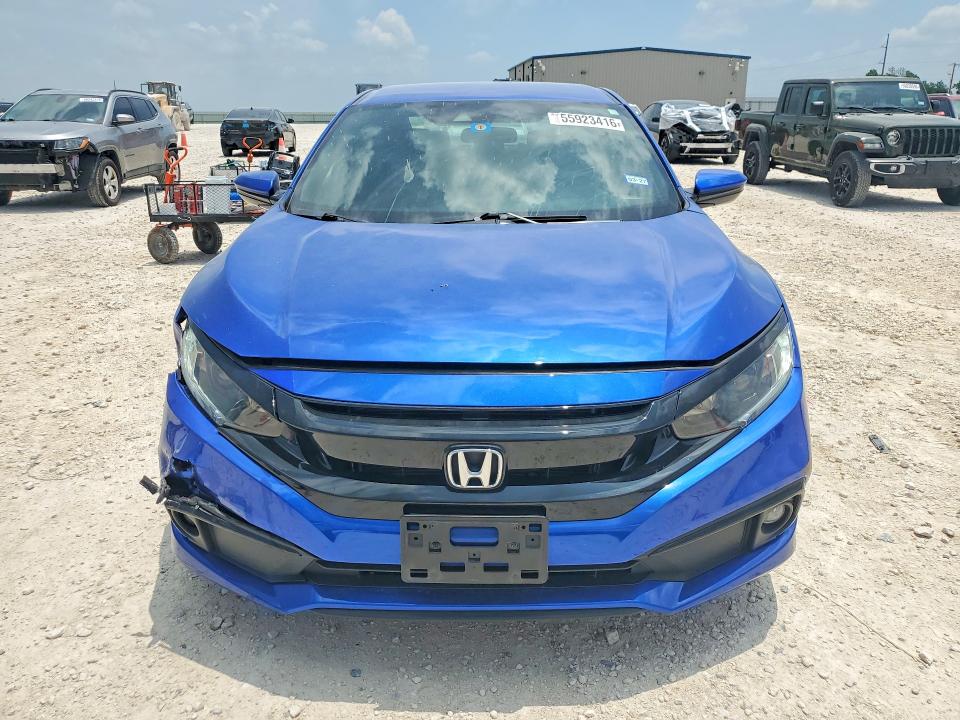 2020 Honda VIN 2HGFC2F89LH571773 COPART salvage auction — FRONT END, Tx - Salvage Vehicle Title, sold $550 on 2026-08-06 (photo 5)