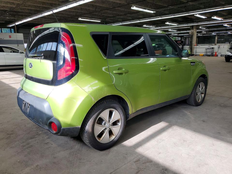 2015 Kia Soul VIN KNDJN2A22F7799880 COPART salvage auction — MINOR DENT/SCRATCHES, Il - Certificate Of Title, sold $575 on 2026-07-08 (photo 3)
