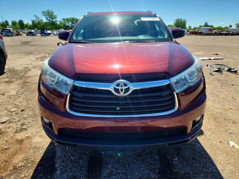 2015 Toyota VIN 5TDJKRFH9FS152753 COPART salvage auction — REAR END, Il - Salvage Certificate, sold $2,250 on 2026-07-21 (photo 5)