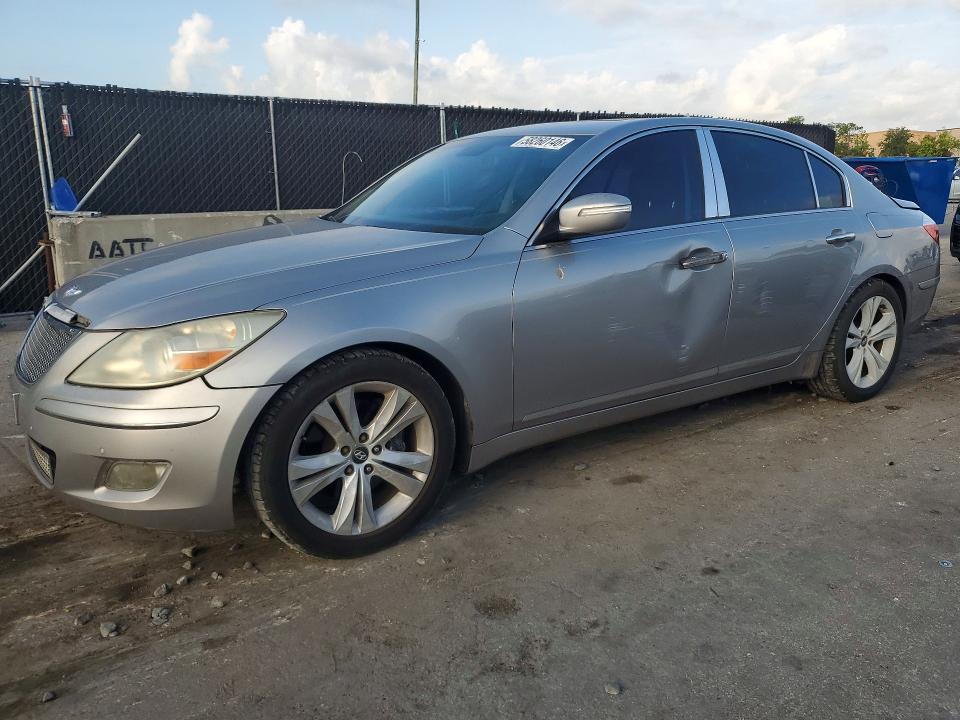 2009 Hyundai Genesis VIN KMHGC46F79U055006 COPART salvage auction — REAR END, FL - CERT OF TITLE SLVG REBUILDABLE, sold $15 on 2026-07-21 (photo 1)