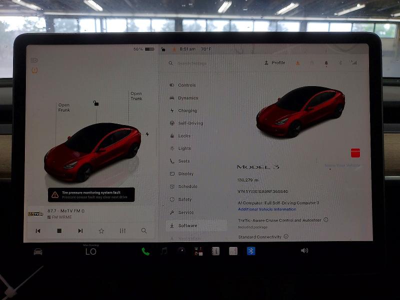 2022 Tesla Model 3 VIN 5YJ3E1EA9NF368840 COPART salvage auction — REAR END, Il - Salvage Certificate, sold $4,600 on 2026-07-15 (photo 9)