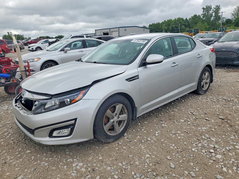 2014 Kia Optima VIN 5XXGM4A79EG273935 COPART salvage auction — FRONT END, Mi - Certificate Of Title, sold $1,150 on 2026-07-09 (photo 1)