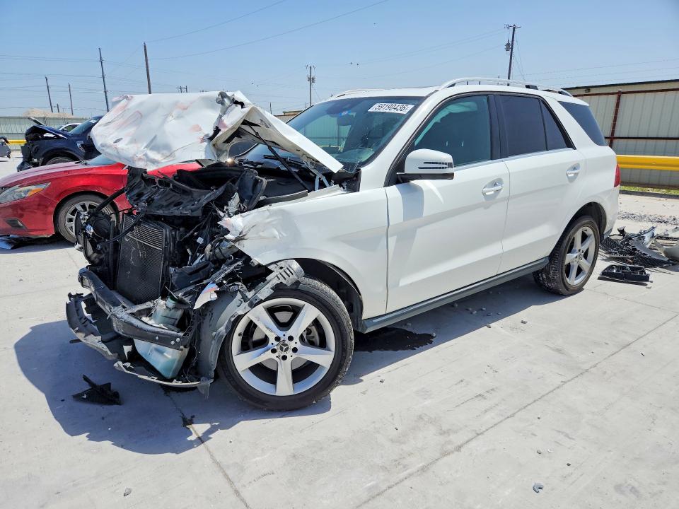 2018 Mercedes-benz Gle VIN 4JGDA5JB9JB102751 COPART salvage auction — FRONT END, Tx - Salvage Vehicle Title, sold $4,000 on 2026-08-21 (photo 1)