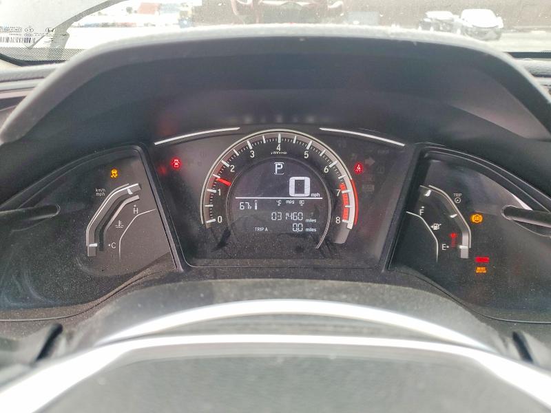 2017 Honda VIN 2HGFC2F50HH502001 COPART salvage auction — REAR END, Ca - Salvage Certificate, sold $3,450 on 2026-07-29 (photo 9)