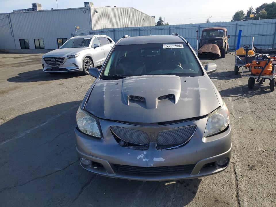 2005 Pontiac Vibe VIN 5Y2SL63825Z462535 COPART salvage auction — FRONT END, Ca - Salvage Certificate, sold $750 on 2026-07-06 (photo 5)
