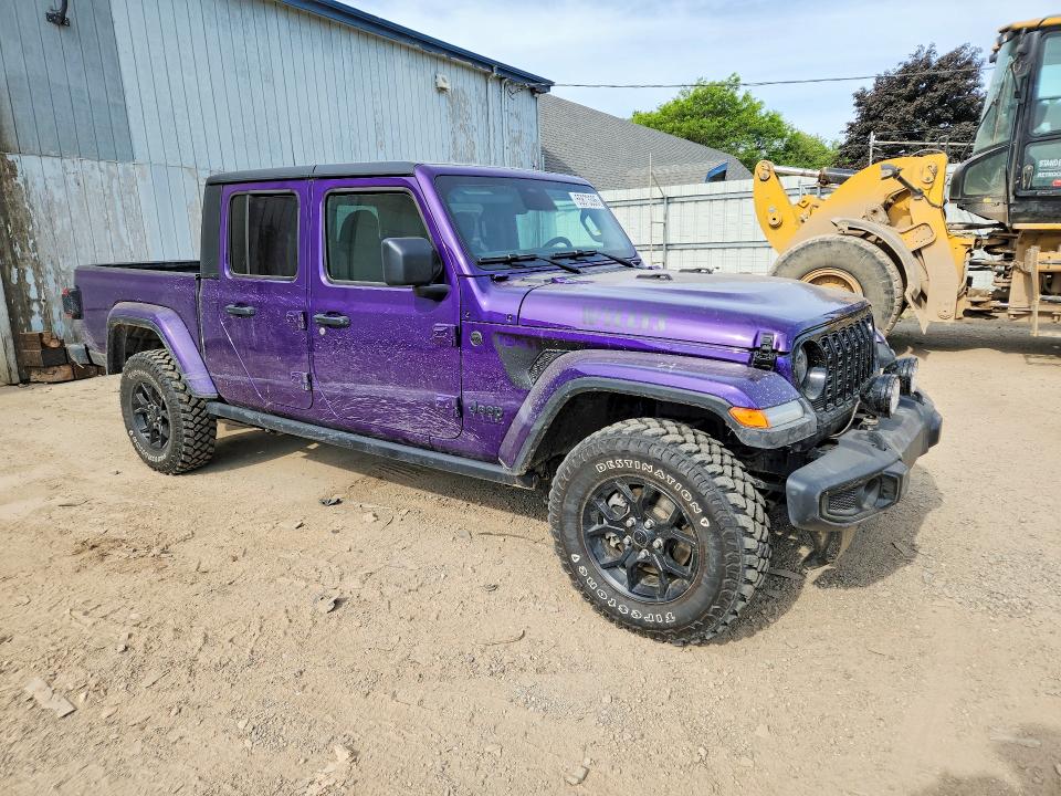 2026 Jeep Gladiator VIN 1C6PJTAG3TL156911 COPART salvage auction — WATER/FLOOD, Mi - Cert Of Title-Flood Vehicle, sold $26,250 on 2026-09-09 (photo 4)