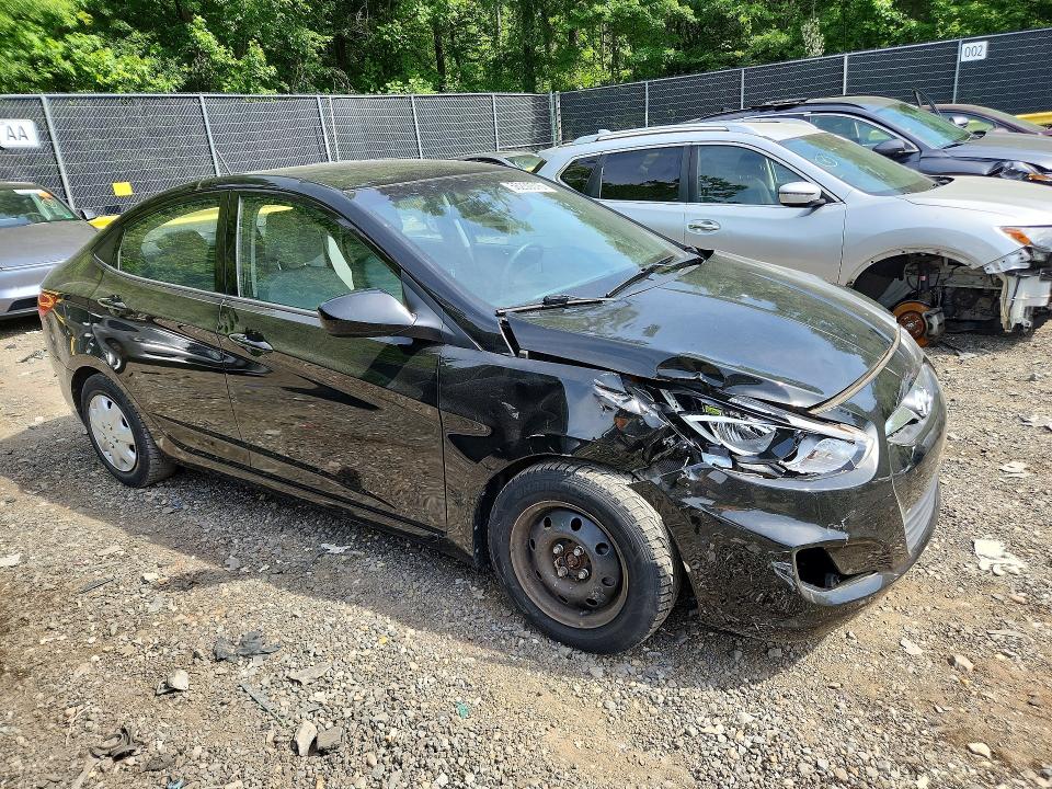 2014 Hyundai Accent VIN KMHCT4AE0EU778414 COPART salvage auction — FRONT END, Md - Cert Of Salvage < 75% Damage, sold $950 on 2026-07-10 (photo 4)