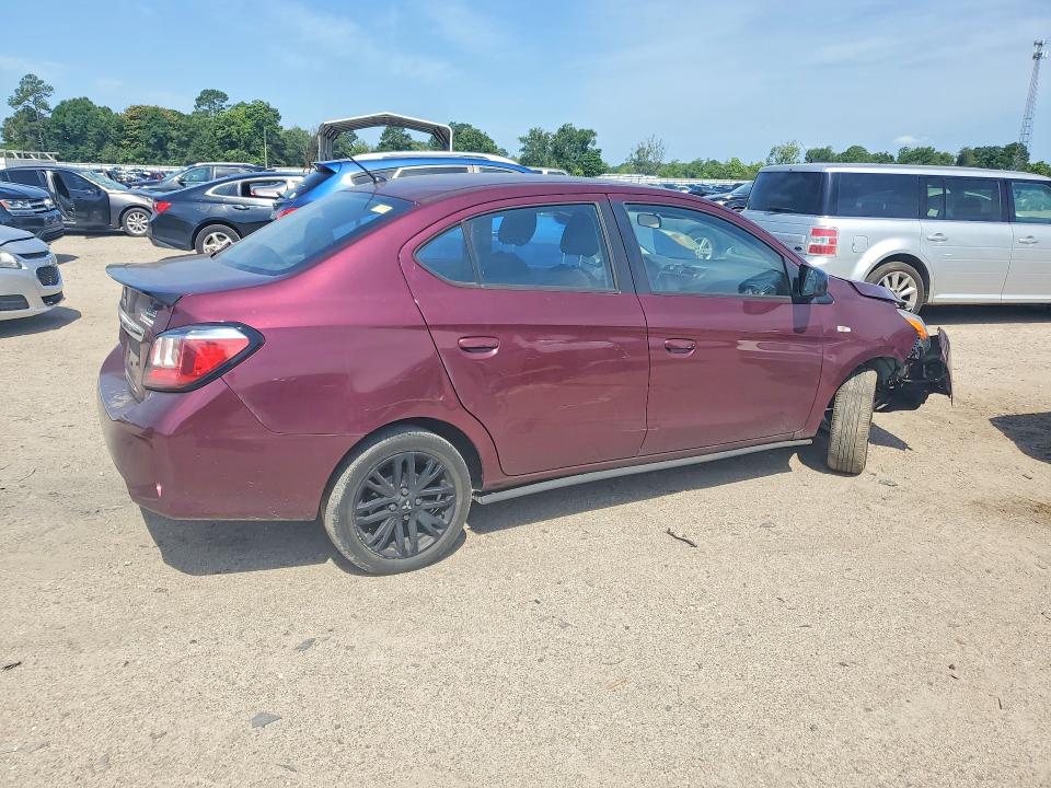 2022 Mitsubishi Mirage VIN ML32FUFJ8NHF08262 COPART salvage auction — FRONT END, Fl - Certificate Of Destruction, sold $1,550 on 2026-07-30 (photo 3)