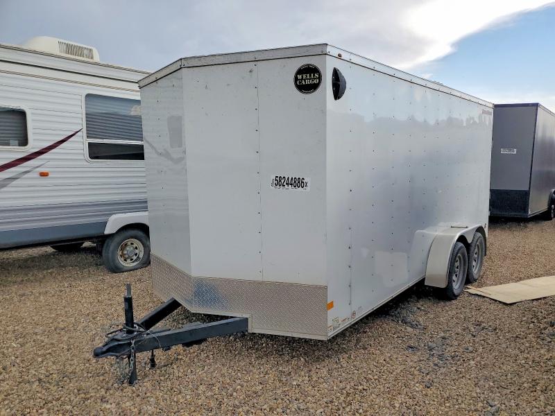 2021 Wells Cargo VIN 7KC1E1629MT000585 COPART salvage auction — WATER/FLOOD, TX - SALVAGE TITLE-FLOOD DAMAGE, sold $150 on 2026-07-30 (photo 2)