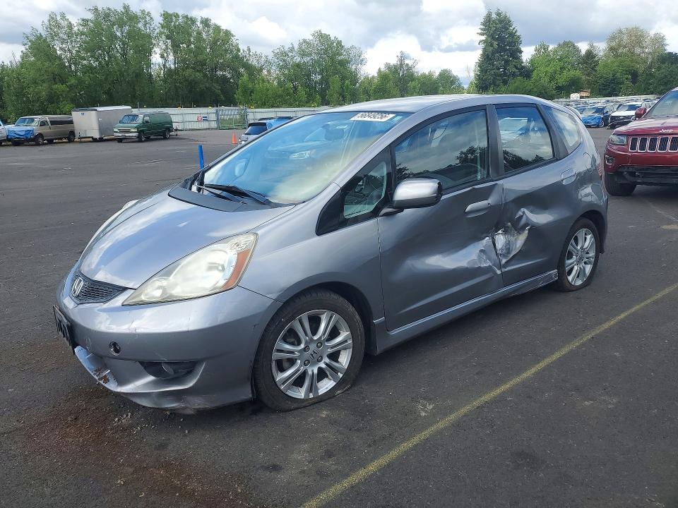 2009 Honda Fit VIN JHMGE88489S027078 COPART salvage auction — SIDE, Or - Salvage Title Certificate, sold $1,150 on 2026-07-22 (photo 1)