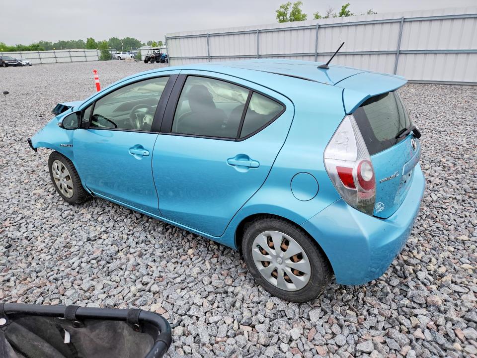 2012 Toyota Prius c VIN JTDKDTB3XC1012435 COPART salvage auction — FRONT END, Mi - Certificate Of Title, sold $2,500 on 2026-09-18 (photo 2)
