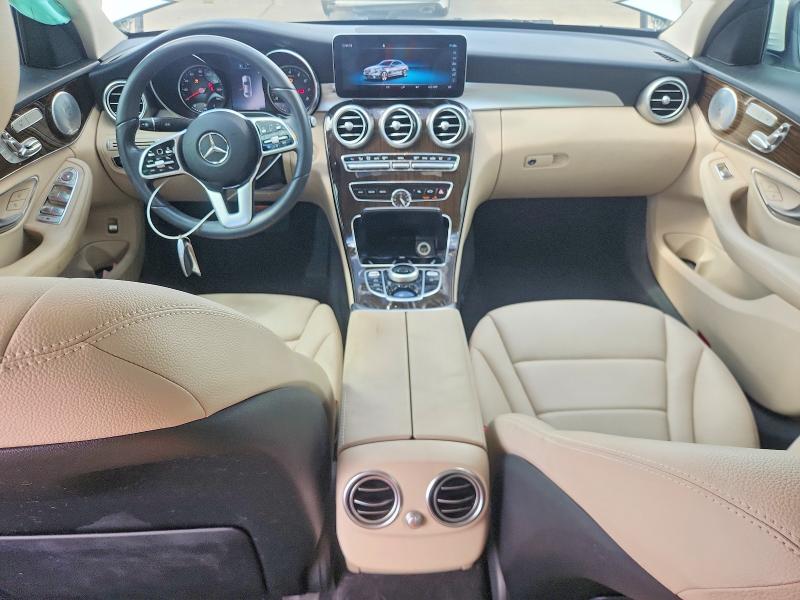 2020 Mercedes-benz C-klasse VIN WDDWF8DBXLR561704 COPART salvage auction — REAR END, Tx - Salvage Vehicle Title, sold $8,000 on 2026-08-06 (photo 8)