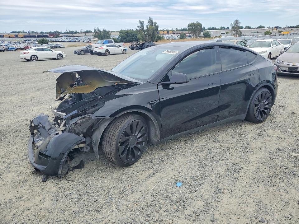 2022 Tesla Model y VIN 7SAYGDEF8NF407708 COPART salvage auction — FRONT END, CA - SALVAGE CERTIFICATE, sold $6,000 on 2026-07-23 (photo 1)