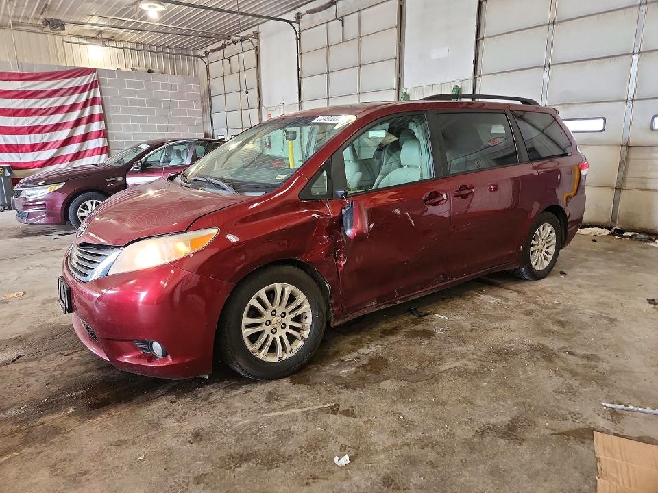 2011 Toyota Sienna VIN 5TDYK3DCXBS019447 COPART salvage auction — FRONT END, Id - Salvage Certificate Of Title, sold $400 on 2026-07-28 (photo 1)