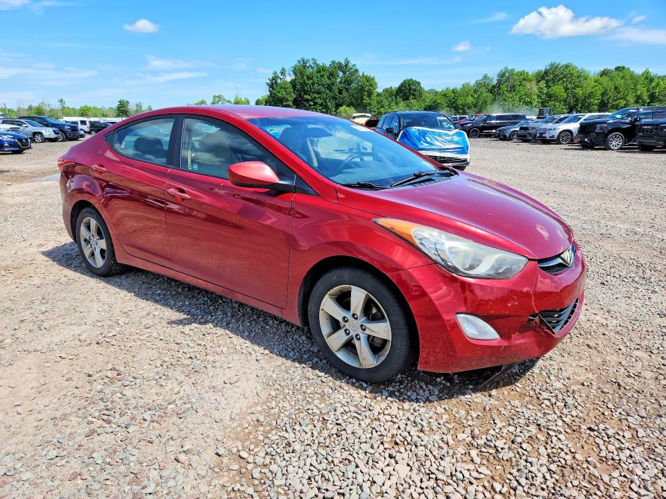 2013 Hyundai VIN KMHDH4AE3DU686377 COPART salvage auction — FRONT END, NY - MV-907A SALVAGE CERTIFICATE, sold $750 on 2026-07-06 (photo 4)
