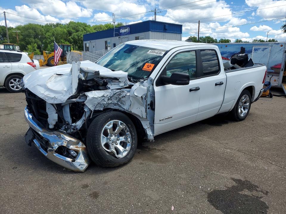 2025 Ram VIN 1C6RRFBG8SN654218 COPART salvage auction — FRONT END, Wi - Cert Of Title-Salvage Vehicle (P), sold $9,600 on 2026-07-30 (photo 1)